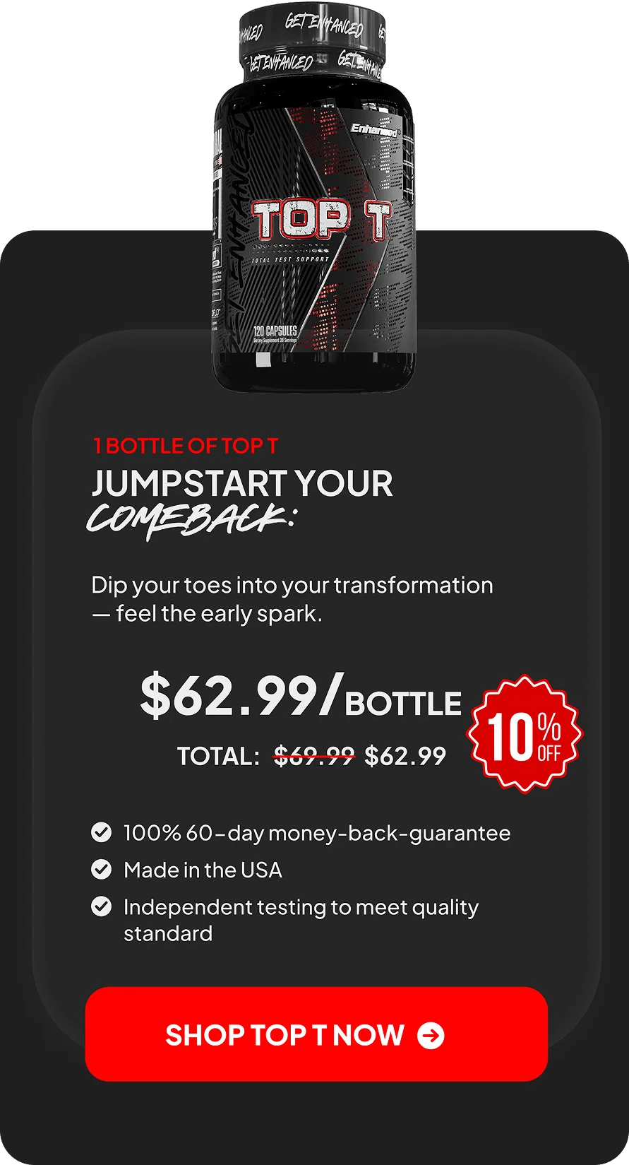 Top T™ 1 bottle pricing